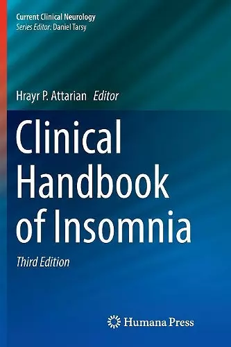 Clinical Handbook of Insomnia cover