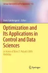 Optimization and Its Applications in Control and Data Sciences cover