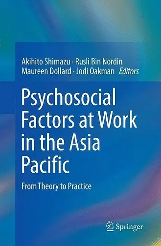 Psychosocial Factors at Work in the Asia Pacific cover