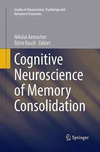 Cognitive Neuroscience of Memory Consolidation cover