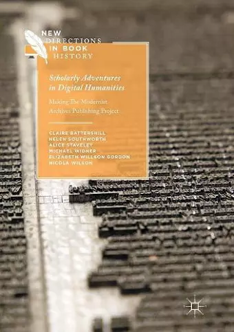 Scholarly Adventures in Digital Humanities cover