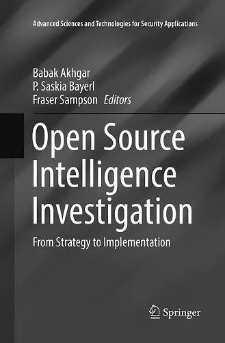 Open Source Intelligence Investigation cover