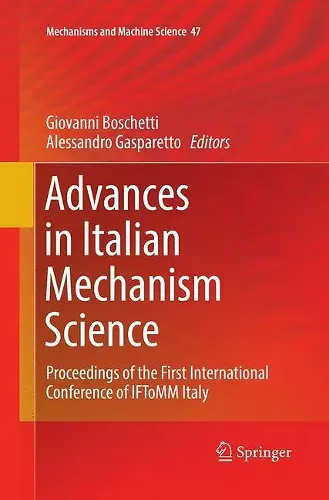 Advances in Italian Mechanism Science cover