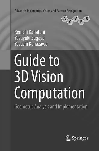 Guide to 3D Vision Computation cover