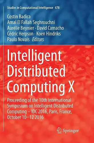 Intelligent Distributed Computing X cover