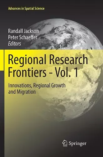 Regional Research Frontiers - Vol. 1 cover