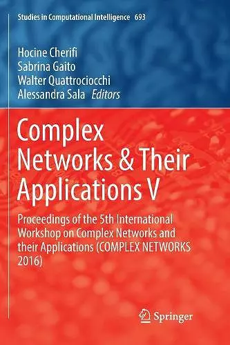 Complex Networks & Their Applications V cover