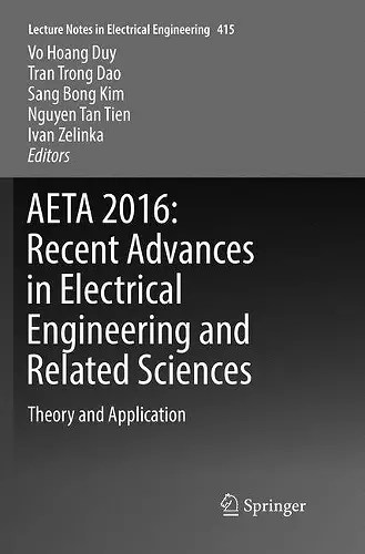 AETA 2016: Recent Advances in Electrical Engineering and Related Sciences cover