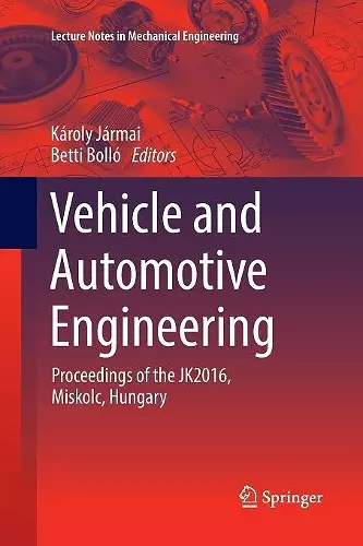 Vehicle and Automotive Engineering cover