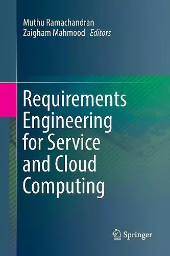 Requirements Engineering for Service and Cloud Computing cover