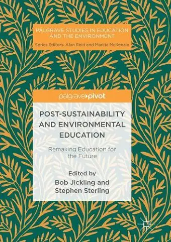 Post-Sustainability and Environmental Education cover