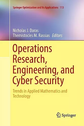 Operations Research, Engineering, and Cyber Security cover