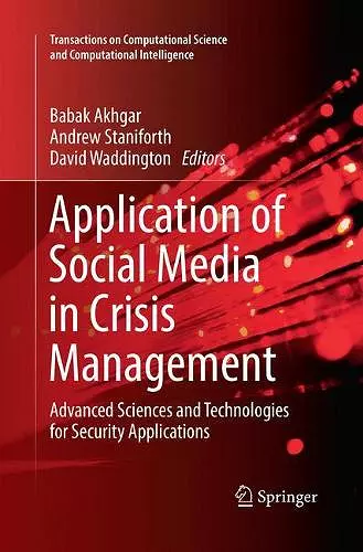 Application of Social Media in Crisis Management cover