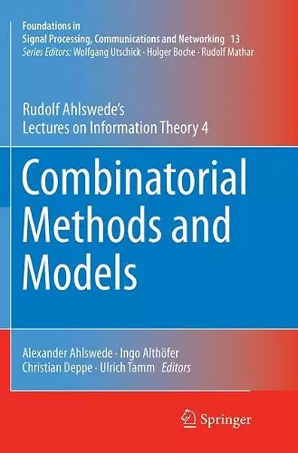 Combinatorial Methods and Models cover