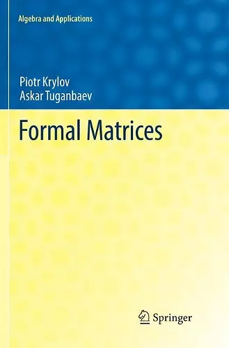 Formal Matrices cover