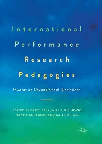 International Performance Research Pedagogies cover