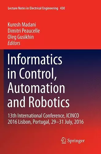 Informatics in Control, Automation and Robotics cover
