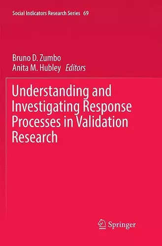 Understanding and Investigating Response Processes in Validation Research cover