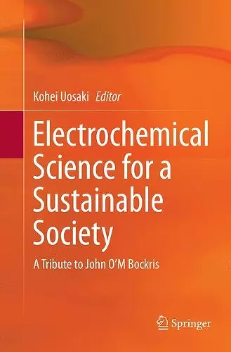 Electrochemical Science for a Sustainable Society cover