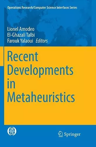 Recent Developments in Metaheuristics cover