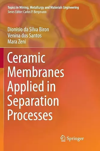 Ceramic Membranes Applied in Separation Processes cover