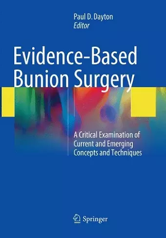 Evidence-Based Bunion Surgery cover