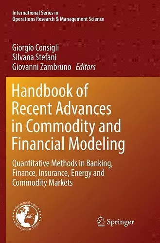 Handbook of Recent Advances in Commodity and Financial Modeling cover