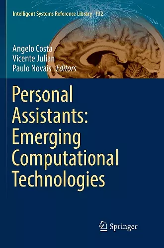 Personal Assistants: Emerging Computational Technologies cover