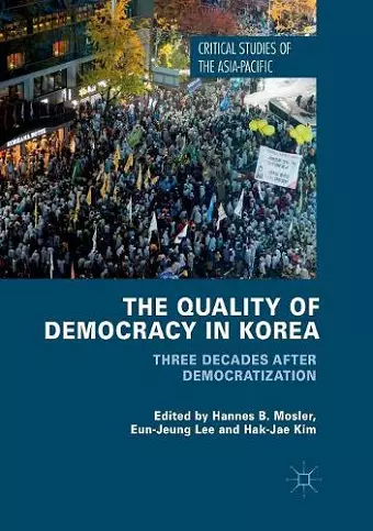 The Quality of Democracy in Korea cover