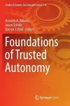 Foundations of Trusted Autonomy cover