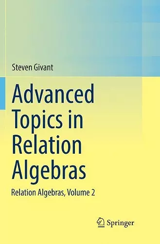 Advanced Topics in Relation Algebras cover