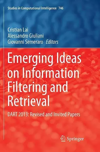 Emerging Ideas on Information Filtering and Retrieval cover