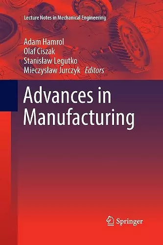 Advances in Manufacturing cover