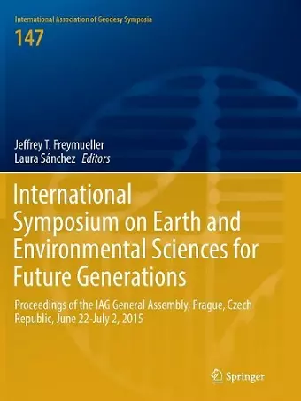 International Symposium on Earth and Environmental Sciences for Future Generations cover