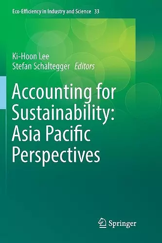 Accounting for Sustainability: Asia Pacific Perspectives cover