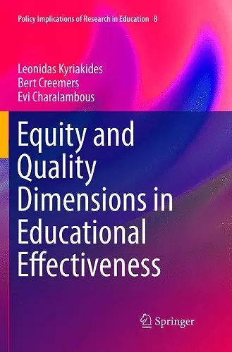 Equity and Quality Dimensions in Educational Effectiveness cover