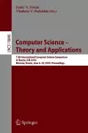 Computer Science – Theory and Applications cover