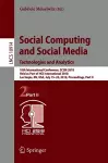 Social Computing and Social Media. Technologies and Analytics cover