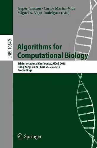 Algorithms for Computational Biology cover