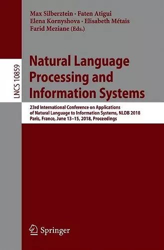 Natural Language Processing and Information Systems cover