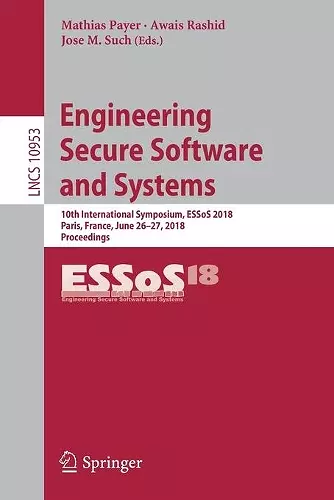 Engineering Secure Software and Systems cover