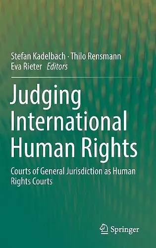 Judging International Human Rights cover