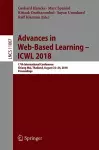 Advances in Web-Based Learning – ICWL 2018 cover