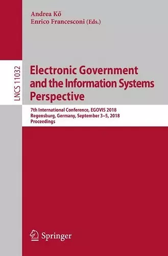 Electronic Government and the Information Systems Perspective cover