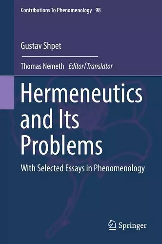 Hermeneutics and Its Problems cover