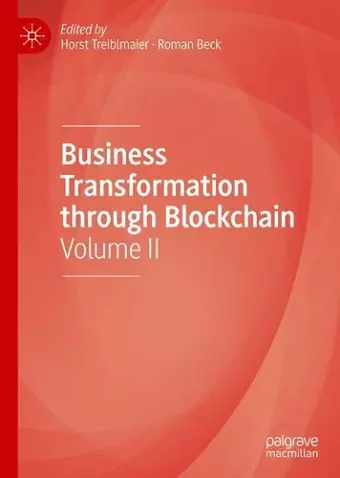 Business Transformation through Blockchain cover