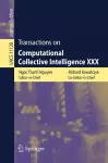 Transactions on Computational Collective Intelligence XXX cover