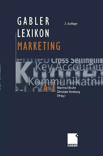 Gabler Lexikon Marketing cover