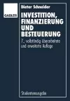 Investition, Finanzierung und Besteuerung cover