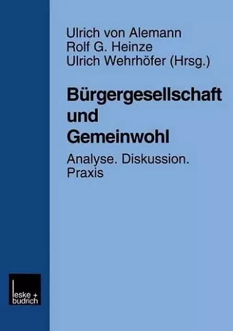 Bürgergesellschaft und Gemeinwohl cover